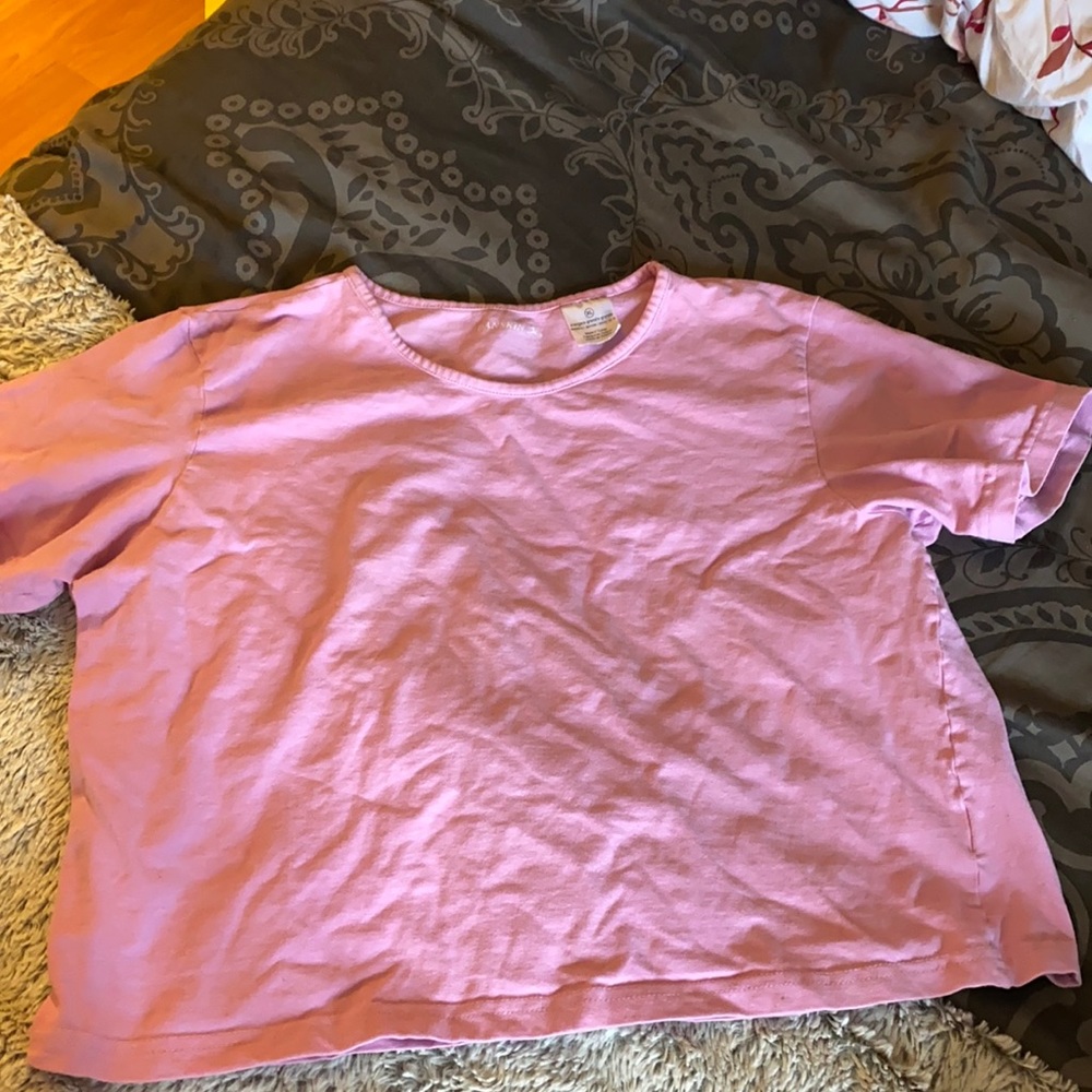 Pink athletic shirt